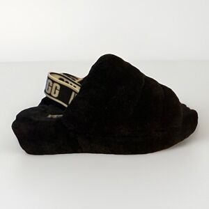 UGG Fluff Yeah Slides Black Size 5 Womens Slippers